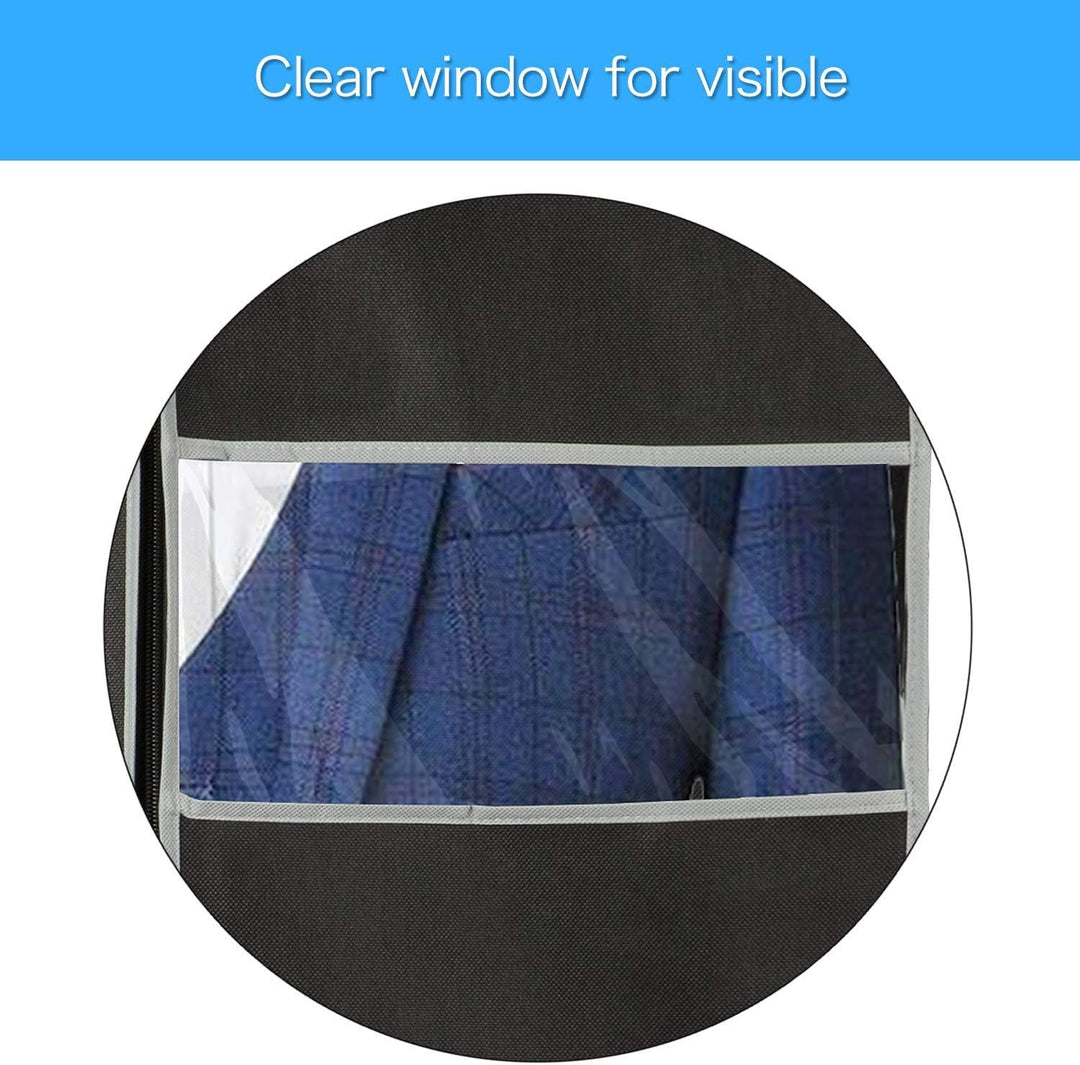 Breathable garment bag set – 5-pack clothing storage covers with window (1+1 FREE)