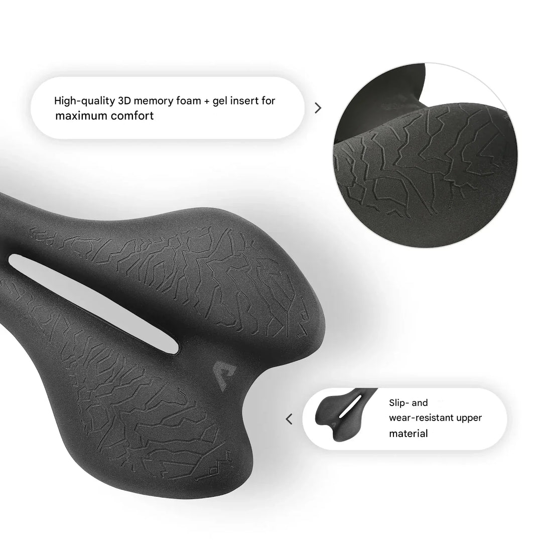 Ergonomisch Fietszadel met Memory Foam – SaddlePeak AirRide