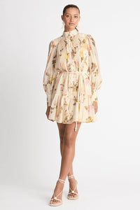 Mini Shirt Dress with Lace Trim – Sylvie