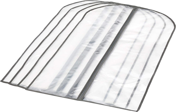 PEVA Clothing Storage Cover Set – 5-Pack Dust Covers with Zipper (Buy 1, Get 1 FREE)