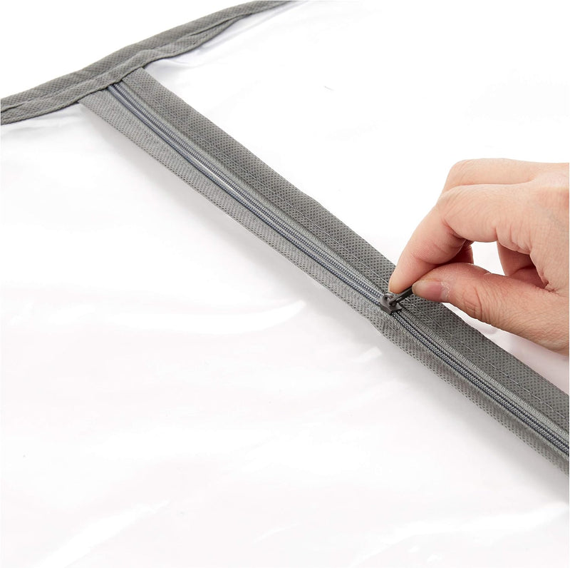 PEVA Clothing Storage Cover Set – 5-Pack Dust Covers with Zipper (Buy 1, Get 1 FREE)