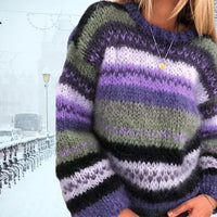 Vintage Handgestrickter Damenpullover - Celeste
