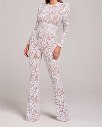 Stijlvolle Avondjumpsuit met V-hals - Juliette