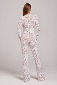 Stijlvolle Avondjumpsuit met V-hals - Juliette
