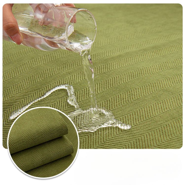 Chenille Sofaschoner mit Fischgrätstruktur – VeluraShield