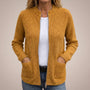 Cozy Zip-Up Cardigan with Deep Front Pockets 3