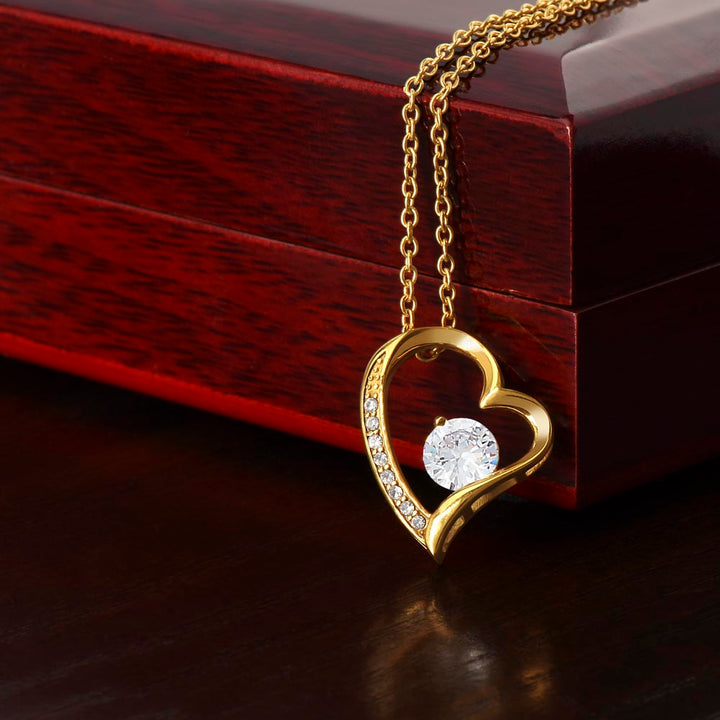 Anhänger-Kette mit herzförmigem Zirkonia-Stein - Ella