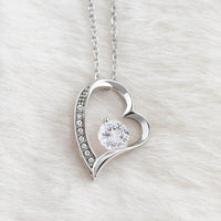Anhänger-Kette mit herzförmigem Zirkonia-Stein - Ella