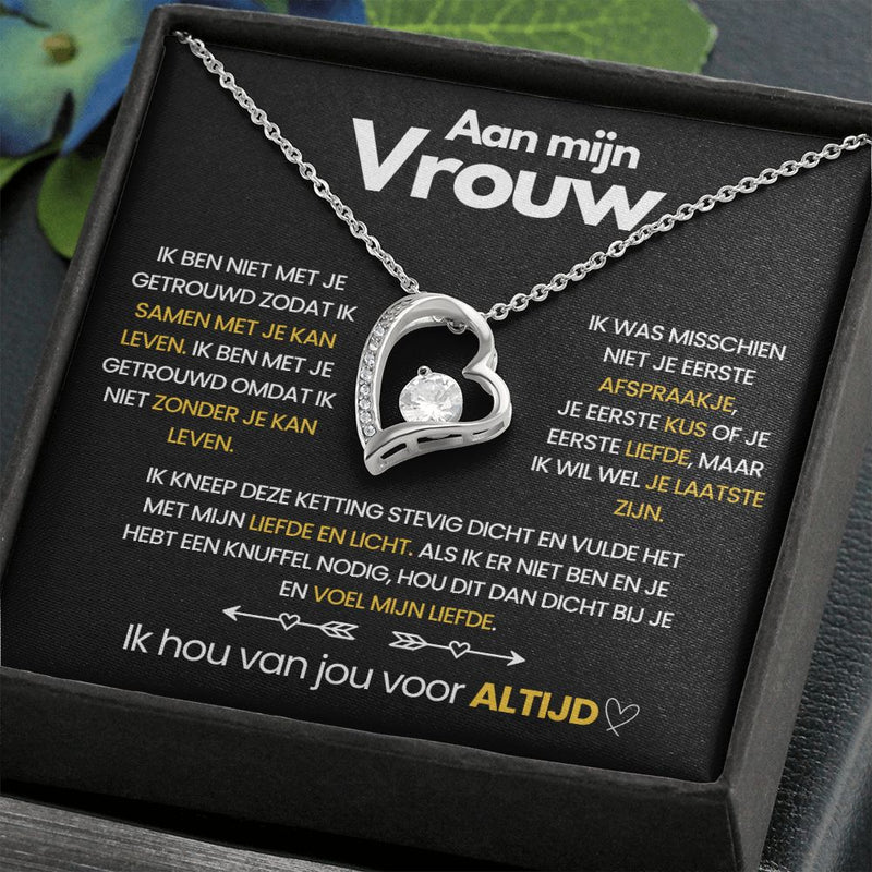 Anhänger-Kette mit herzförmigem Zirkonia-Stein - Ella