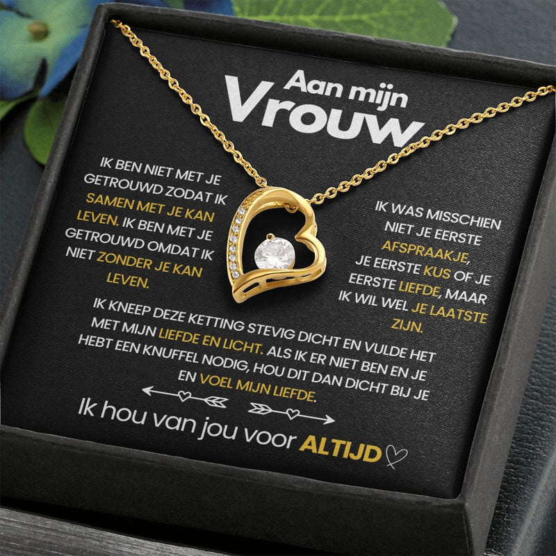 Anhänger-Kette mit herzförmigem Zirkonia-Stein - Ella