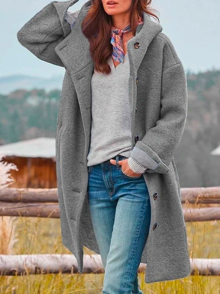Maxi Kapuzenjacke für Damen - Isabella