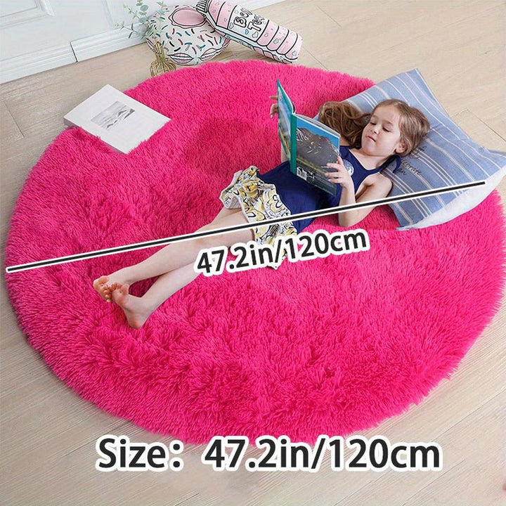 Rond Fluffy Vloerkleed - Clouda