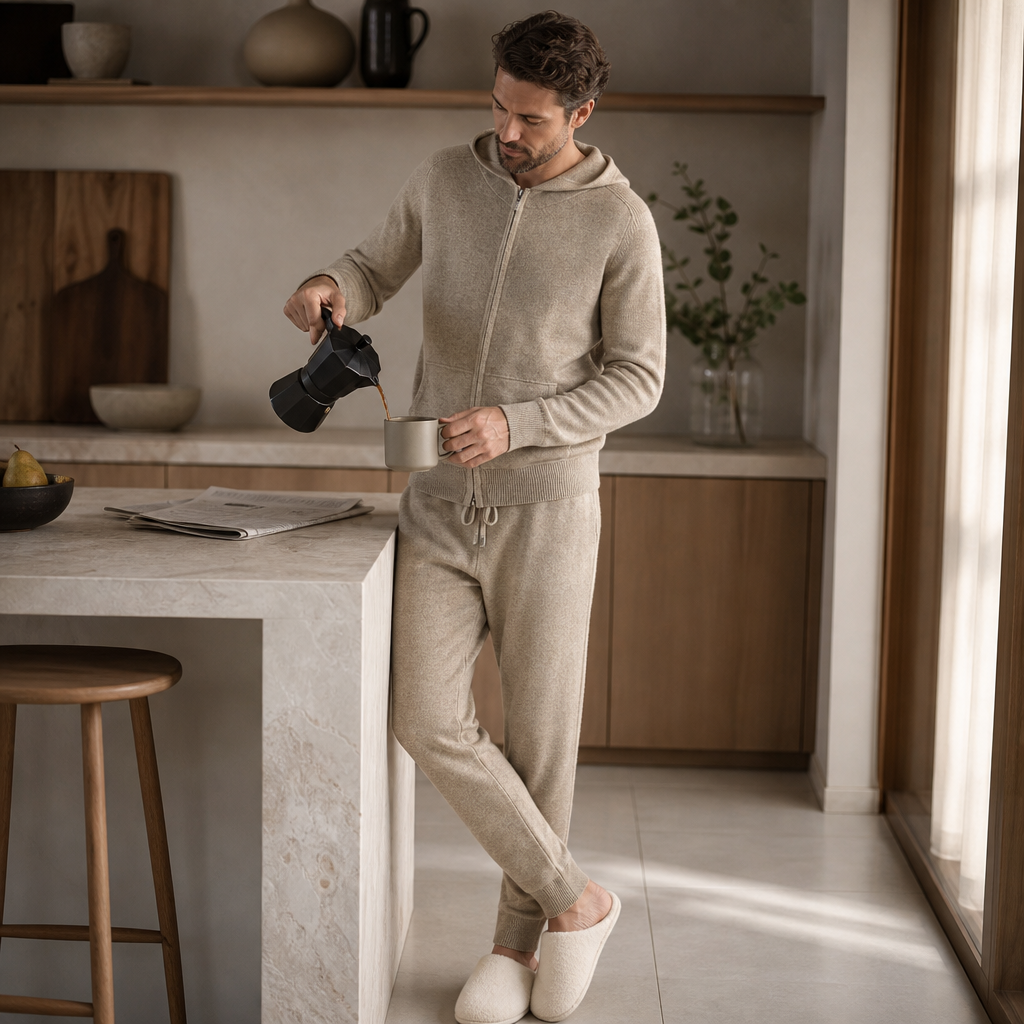 Premium Merino Loungeset voor Heren – Merivo