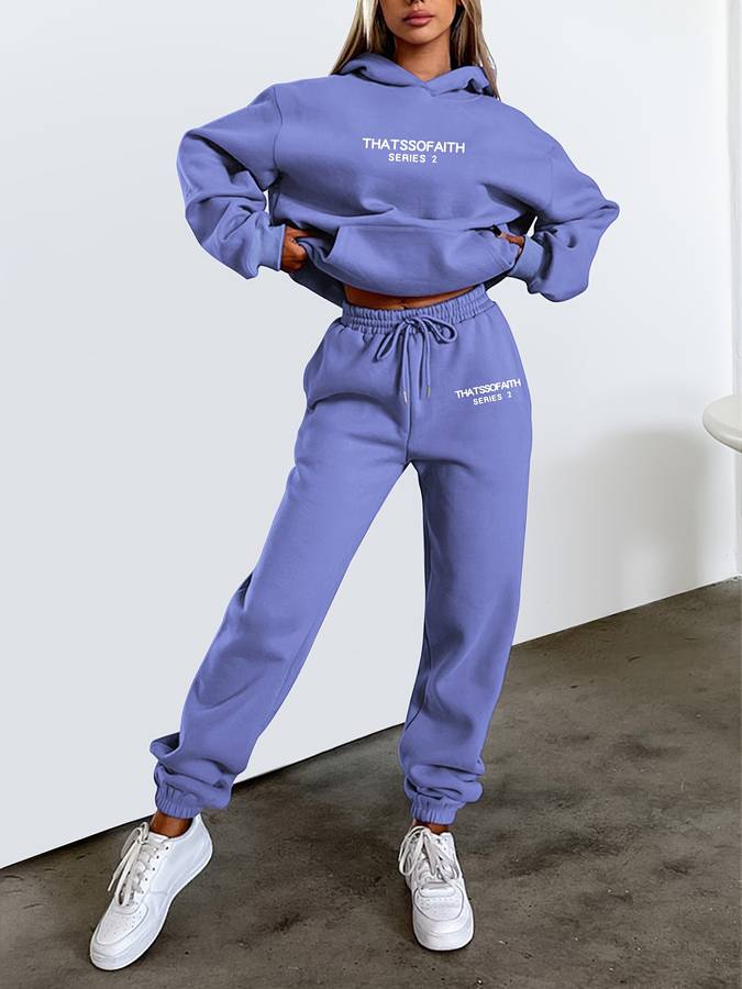 Lässiges Damen Sweatshirt- und Jogginghosen-Set - Harper