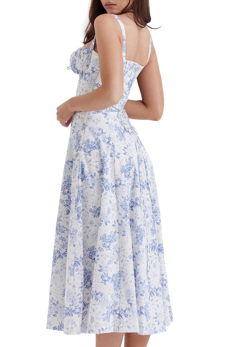 Bustier-Sommerkleid mit Taillenkorsett - Isabella