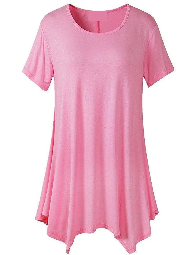 Locker sitzendes Damen-T-Shirt mit kurzen Ärmeln – Taryn