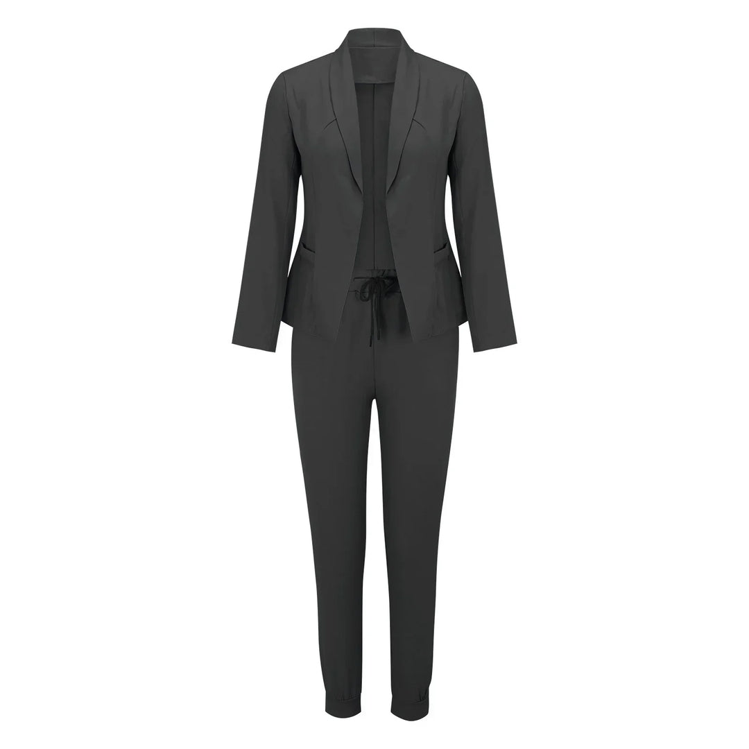 Casual Tweedelige Set met Strikceintuur – Liora