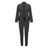 Casual Tweedelige Set met Strikceintuur – Liora