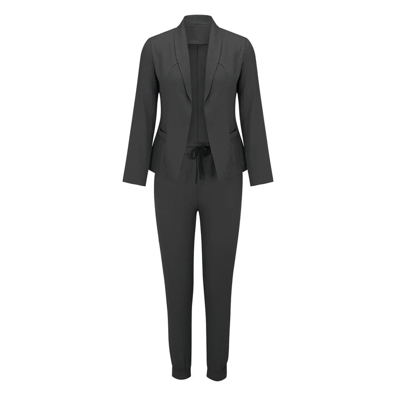 Casual Tweedelige Set met Strikceintuur – Liora