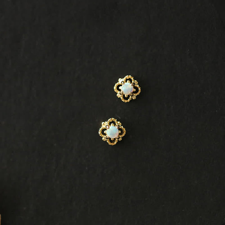 Zarte Vintage Ohrringe mit Opal - Seraphina
