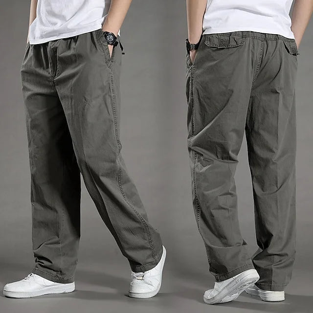 Gerade Herren Cargohose mit elastischem Bund - Odin