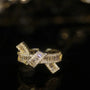 Verstellbarer Diamant-Knotenring - Serena