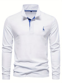 Bequemer Herren Polo mit Langen Ärmeln