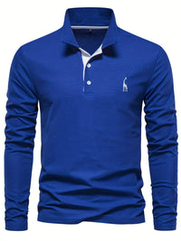 Bequemer Herren Polo mit Langen Ärmeln