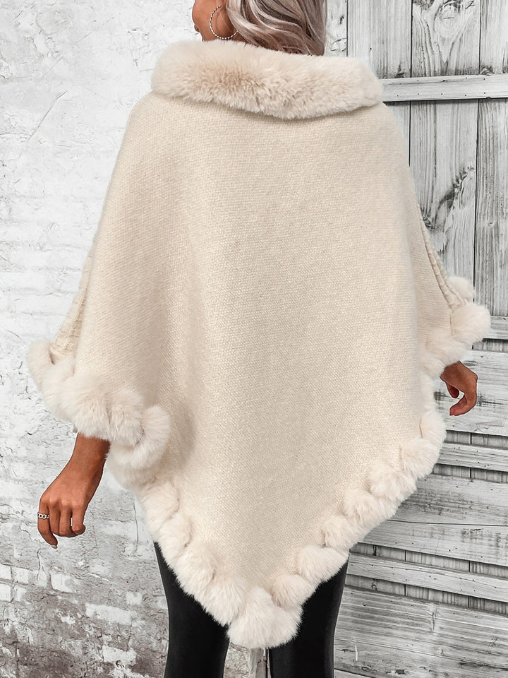 Bequemer Damen Winterponcho - Aurora