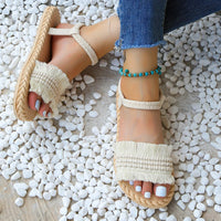 Trendy kwast sandalen met een lage hak – Juliet