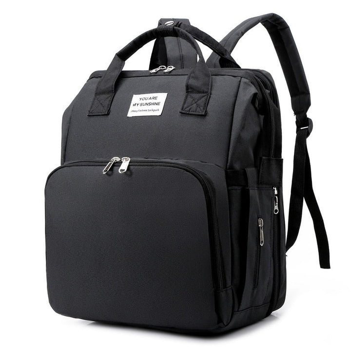 Tragbares Babybett und Wickeltasche – Multifunktionaler Reise-Rucksack