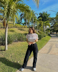 Trendige Damen-Cargo-Jeans - Nova