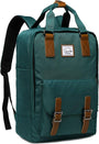 15,6” Wasserdichter Vintage-Laptop-Rucksack mit Aufbewahrungsfächern – UrbanEase