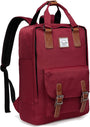 15,6” Wasserdichter Vintage-Laptop-Rucksack mit Aufbewahrungsfächern – UrbanEase