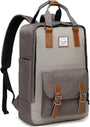 15,6” Wasserdichter Vintage-Laptop-Rucksack mit Aufbewahrungsfächern – UrbanEase