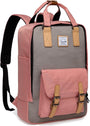 15,6” Wasserdichter Vintage-Laptop-Rucksack mit Aufbewahrungsfächern – UrbanEase