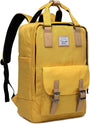 15,6” Wasserdichter Vintage-Laptop-Rucksack mit Aufbewahrungsfächern – UrbanEase