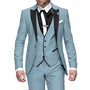 Men's Elegant Three-Piece Tailored Occasion Suit Set 4