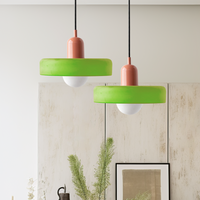 Bauhaus Colored Glass Pendant Light 12