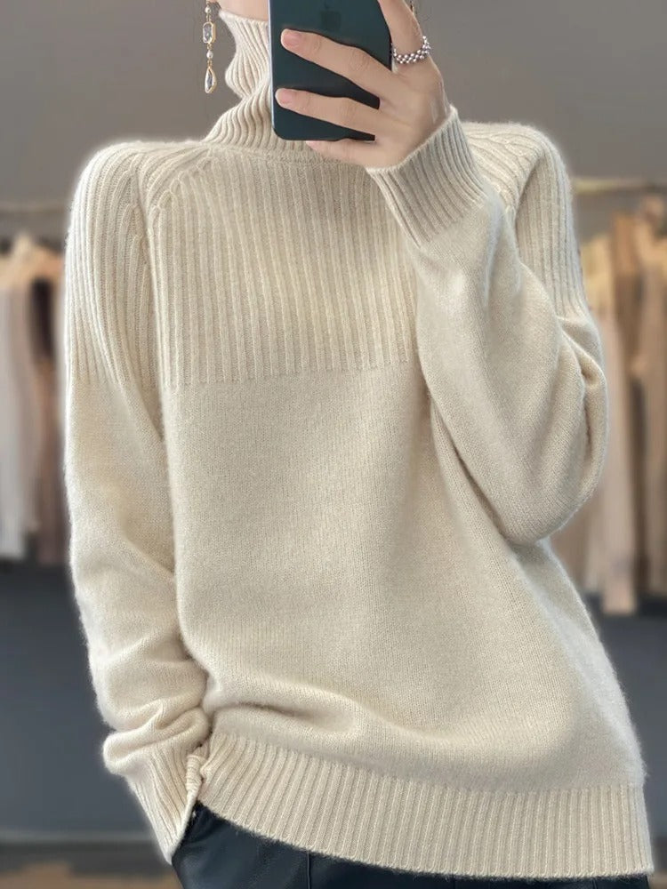 Trendiger Rollkragenpullover für Damen - Serena