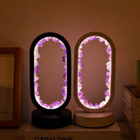 Handgefertigte Amethyst-Lampe - Serenith
