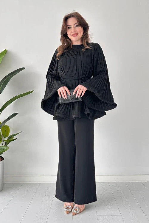 Ladies Pleated Clothing Set – Selene