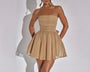 Glänzendes & atmungsaktives kurzes Partykleid – Leona
