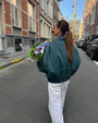Übergroßer Damen-Lederjacke – Noor