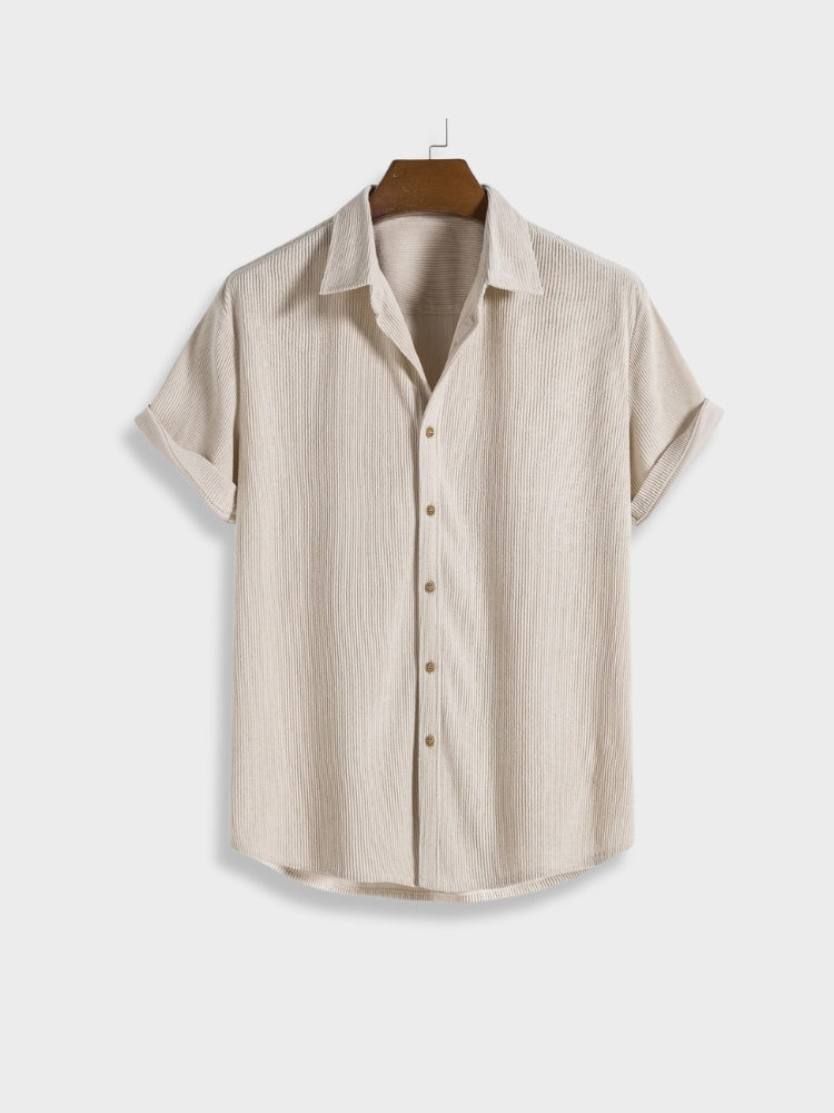 Herren Corduroy Sommer-Set mit Knopfverschluss – Sven