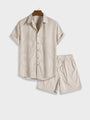 Herren Corduroy Sommer-Set mit Knopfverschluss – Sven