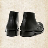 Men's Retro Lace-Up Leather Boots with Non-Slip Sole 5
