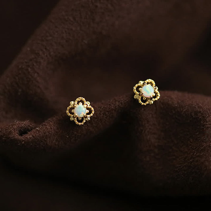 Zarte Vintage Ohrringe mit Opal - Seraphina