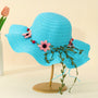 Damen-Sommerstrohhut mit Blumen- und Fruchtdetails – Solène