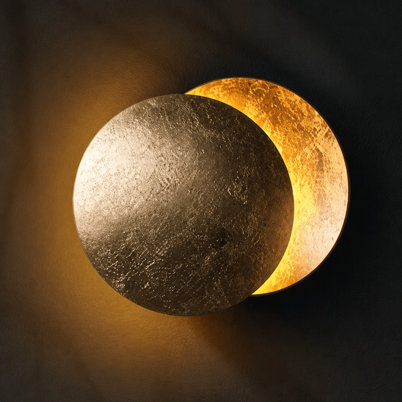 Design Wandlamp Halo – Goud, Zwart of Wit – Astrelle
